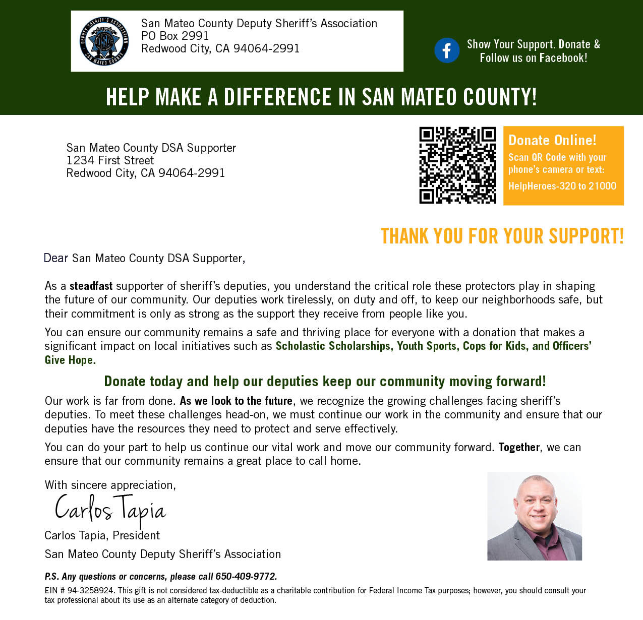 Donation Letter